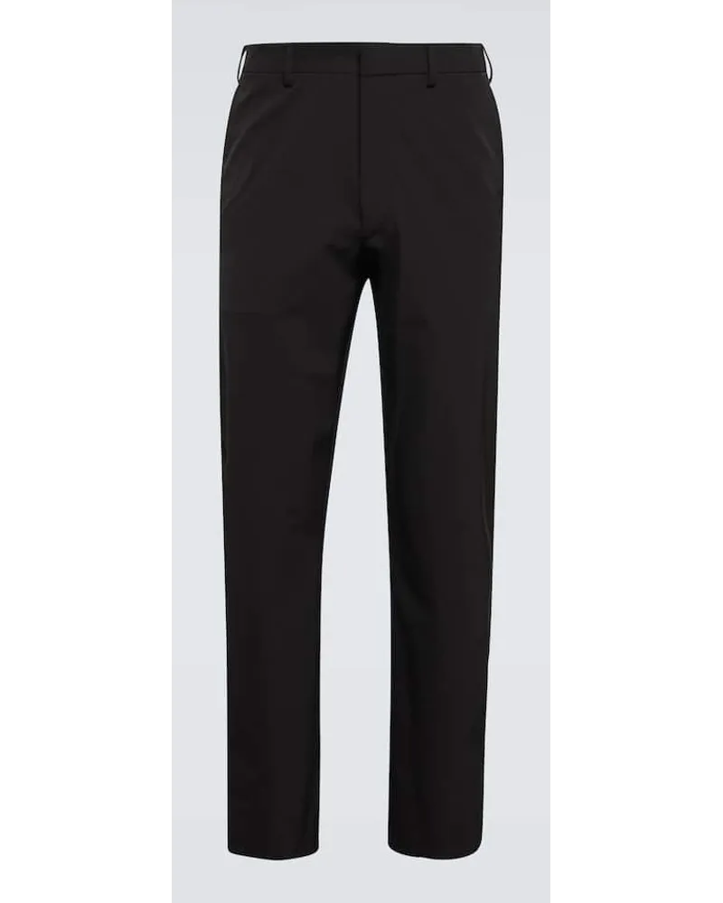 Prada Gerade Hose Schwarz