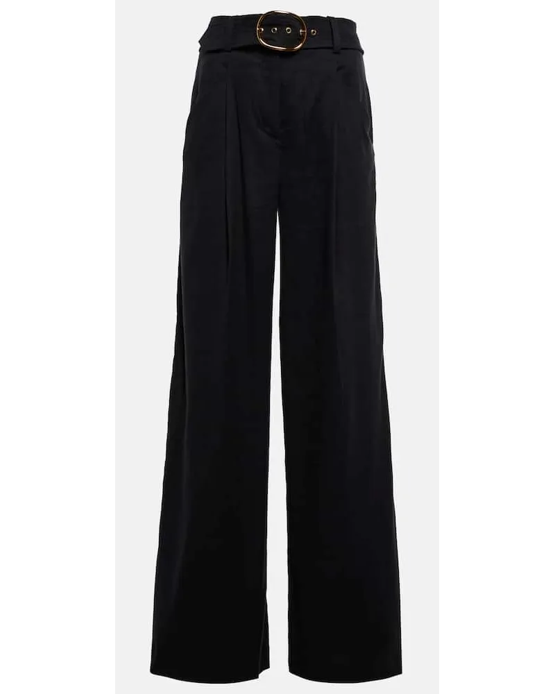 Veronica Beard High-Rise-Hose Rimini Schwarz
