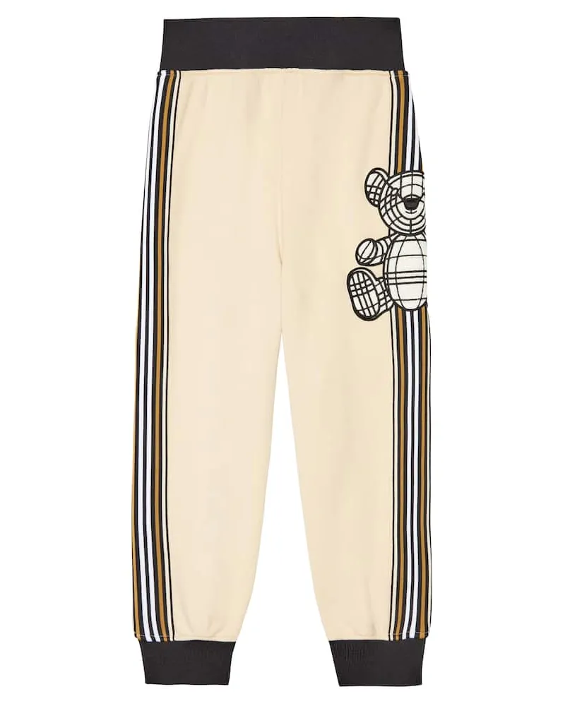 Burberry Jogginghose Thomas Bear aus Baumwolle Beige