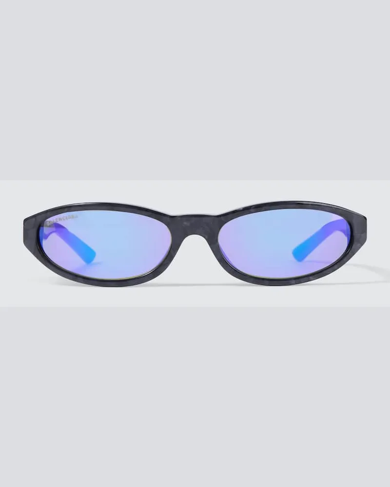 Balenciaga Runde Sonnenbrille Neo Lila