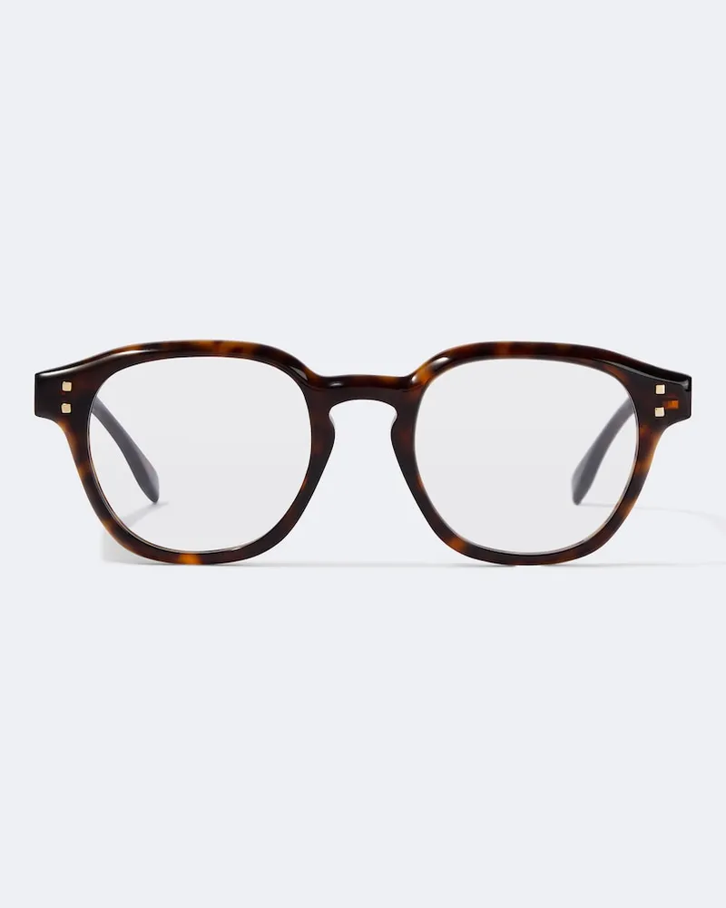 Fendi Eckige Brille Fendi Five Sisters Braun