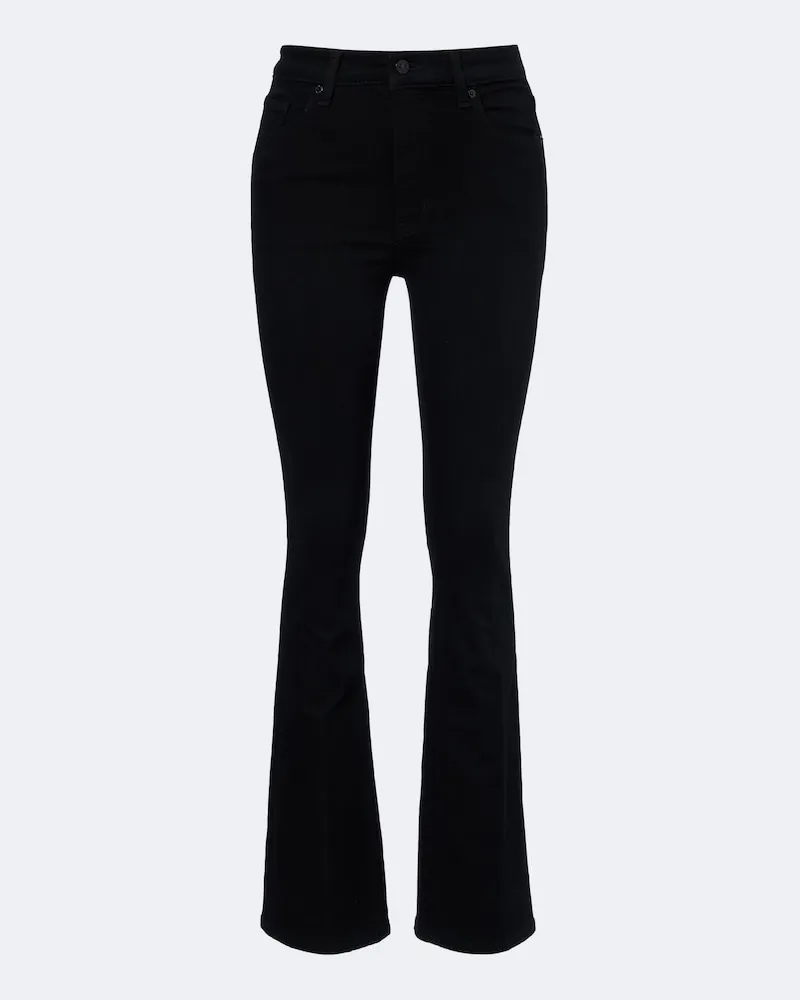 Frame Denim High-Rise Bootcut-Jeans Reboot Schwarz