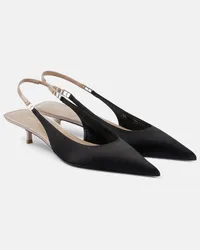 Saint Laurent Slingback-Pumps Cherish aus Crepe Schwarz