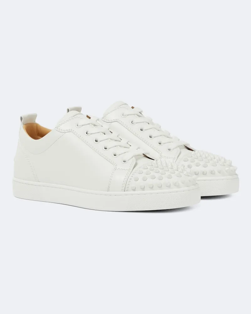 Christian Louboutin Sneakers Louis Junior Spikes aus Leder Weiß
