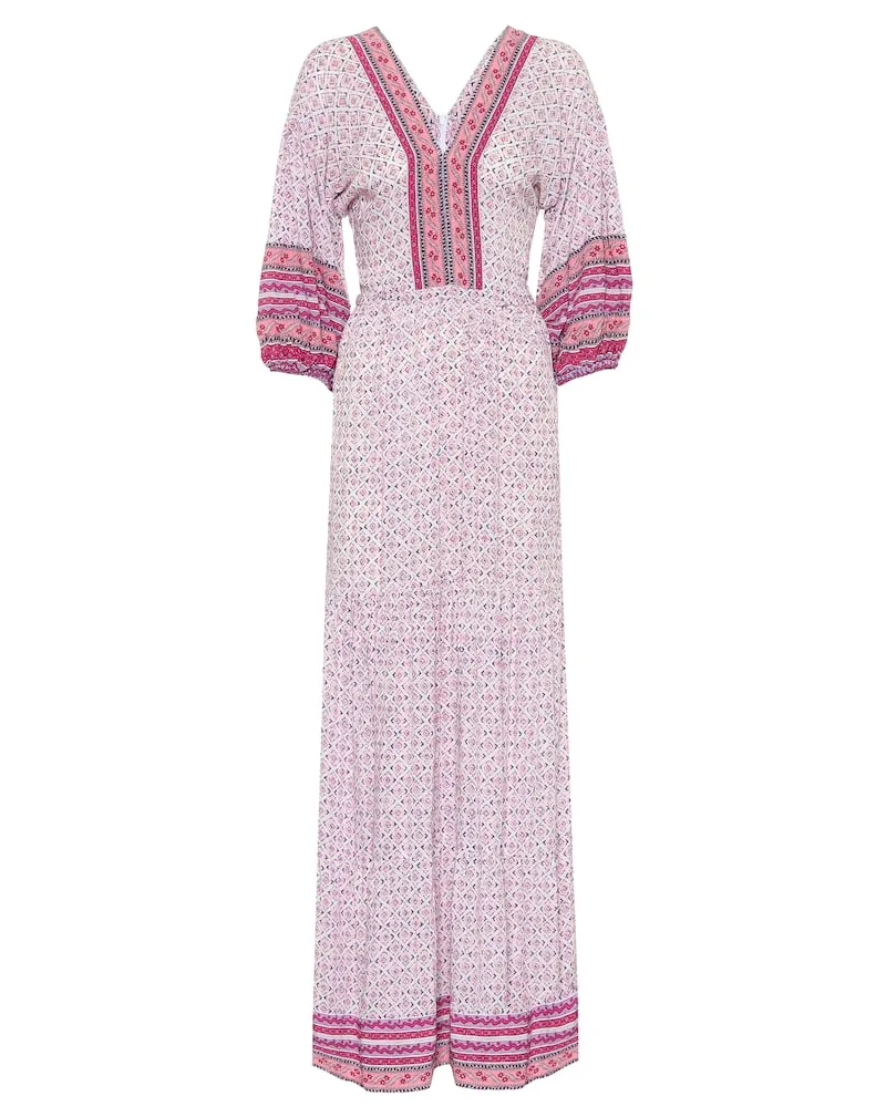 Poupette St Barth Bedrucktes Maxikleid Mya Violett