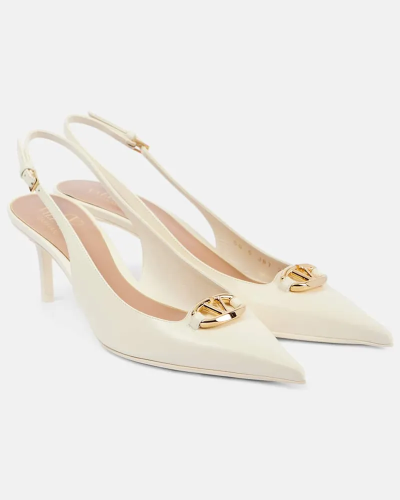 Valentino Garavani Slingback-Pumps VLogo The Bold Edition 60 Weiß
