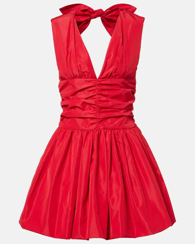 Patou Minikleid aus Faille Rot