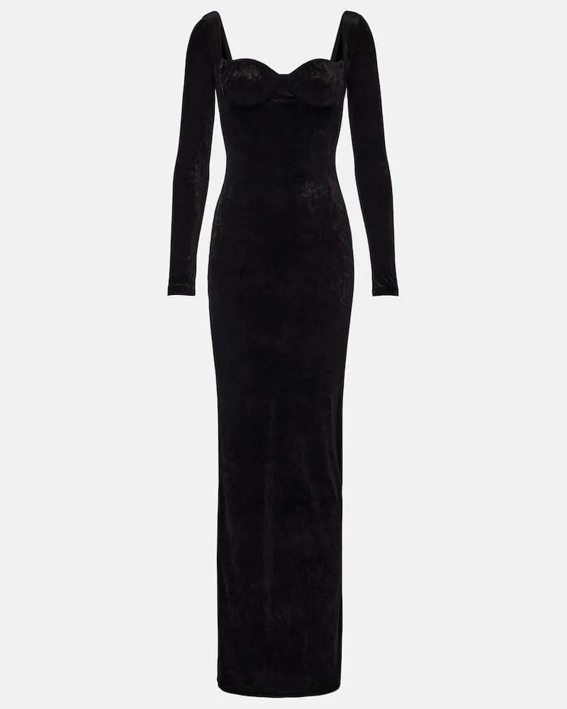 Balenciaga Robe aus Jersey Schwarz