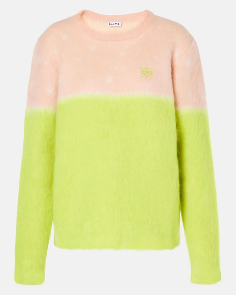 Loewe X Suna Fujita Pullover aus Mohair und Wolle Pink