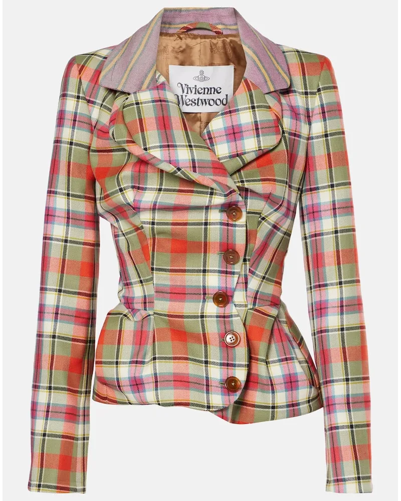 Vivienne Westwood Jacke Drunken Tailored aus Wolle Multicolor