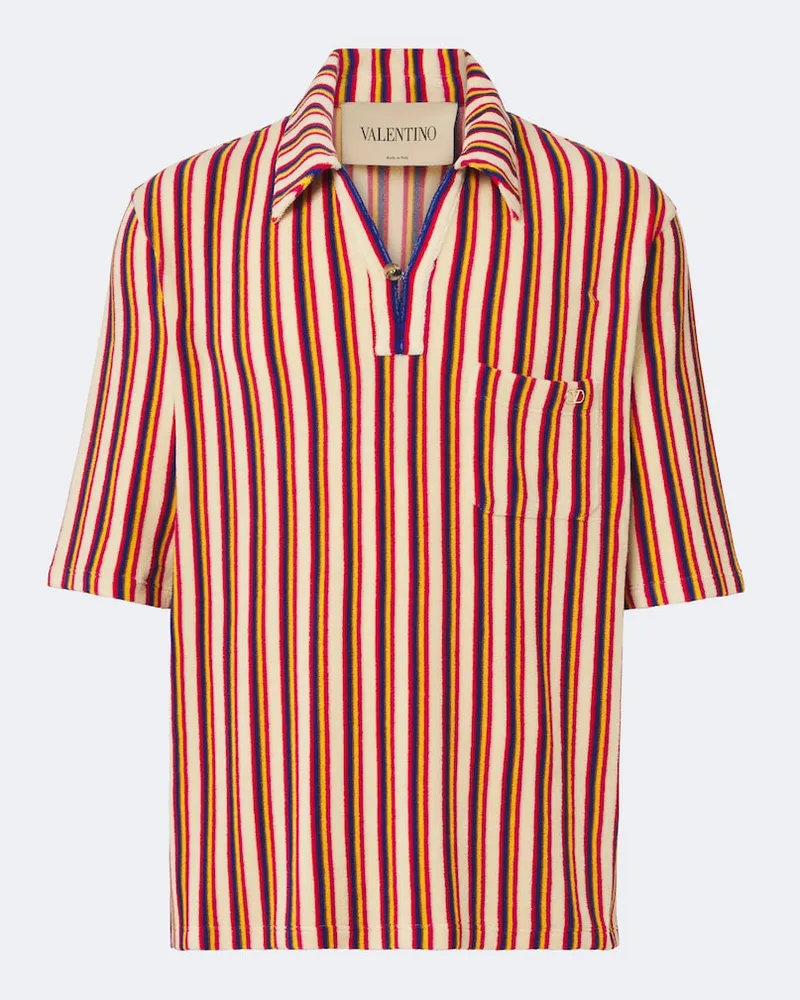 Valentino Garavani Polohemd aus Frottee Multicolor