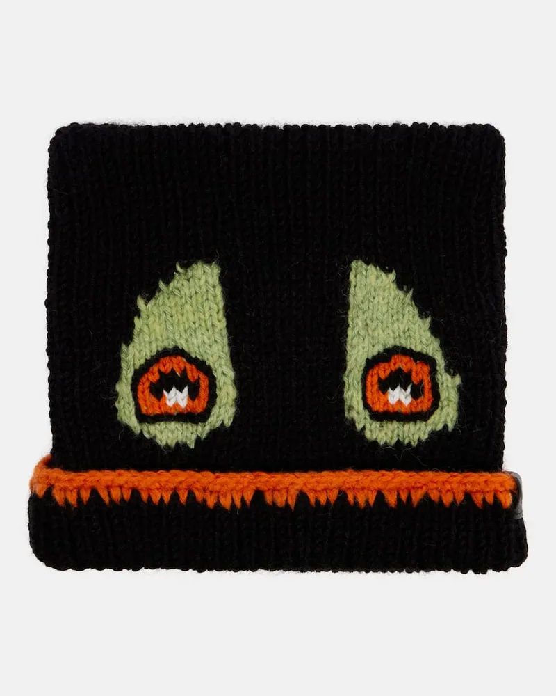Loewe X Louis Wain Mütze Cat aus einem Wollgemisch Schwarz