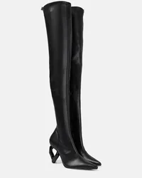 J.W.Anderson Overknee-Stiefel Chain aus Leder Schwarz