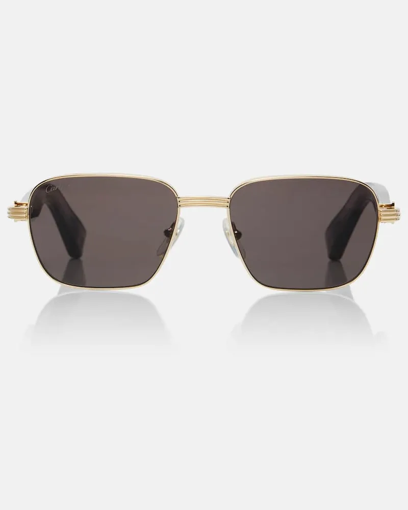 Cartier Eckige Sonnenbrille Première De Cartier Grau