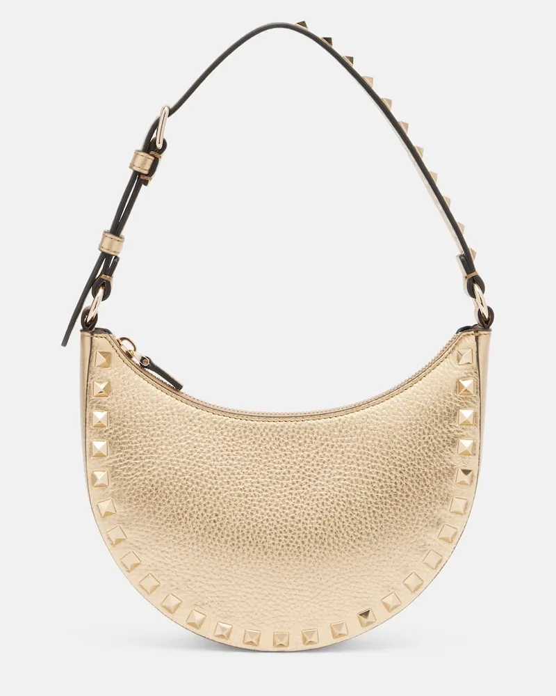Valentino Garavani Schultertasche Rockstud Small aus Leder Gold
