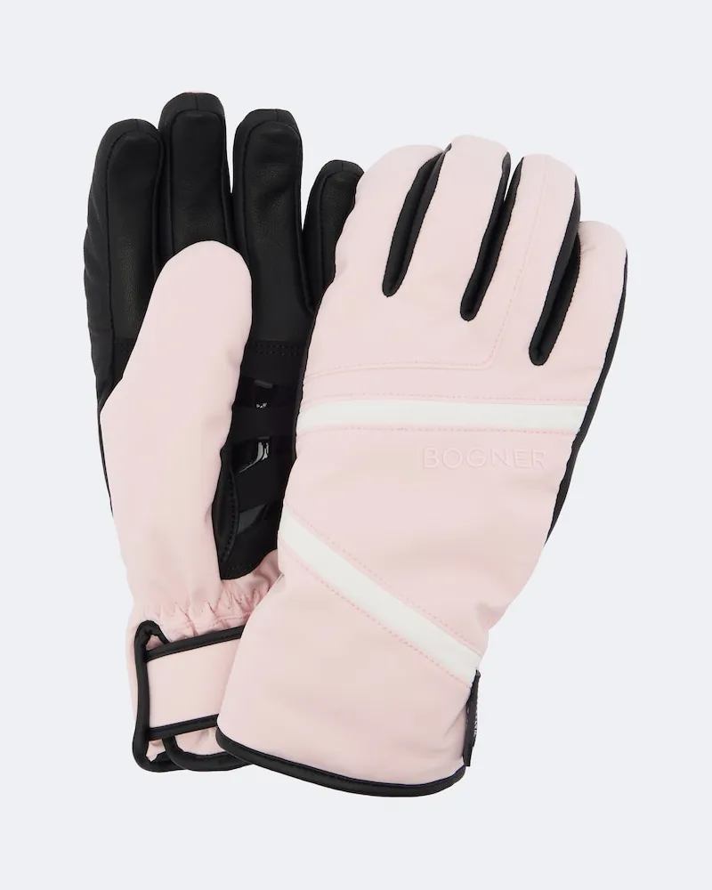 Bogner Skihandschuhe Hilla mit Leder Rosa