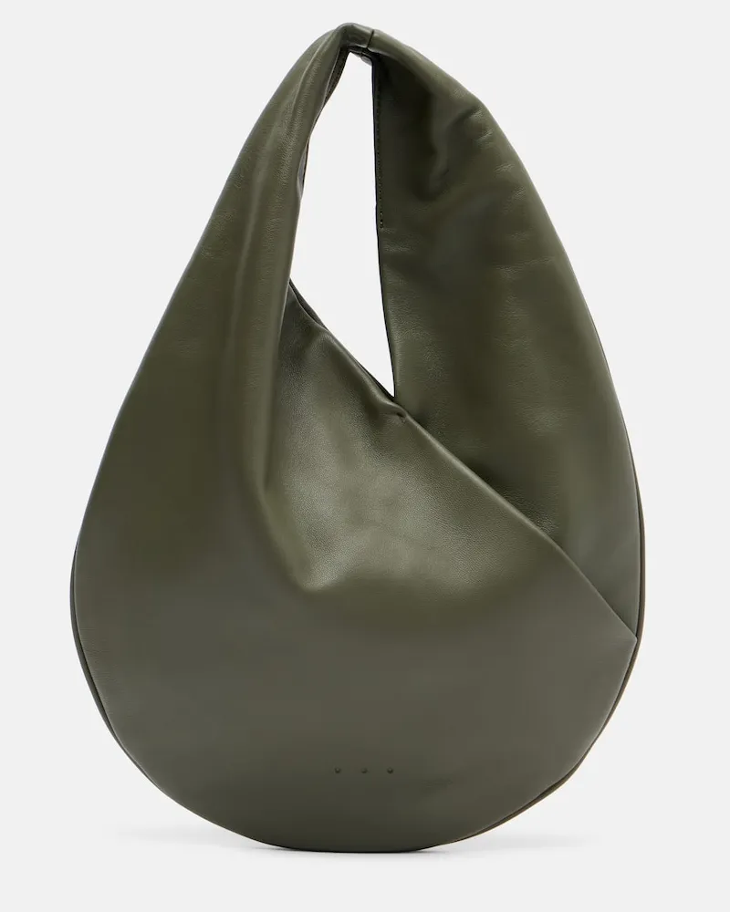 Aesther Ekme Schultertasche Ora aus Leder Grün