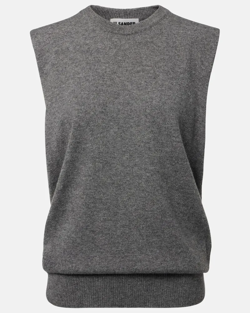 Jil Sander Pullunder aus Kaschmir Grau