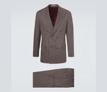 Anzug aus Leinen und Wolle