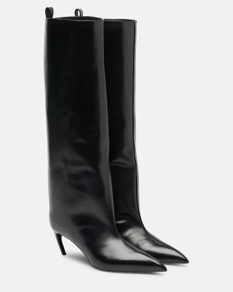 ATTICO Stiefel Lea 65 aus Leder Schwarz