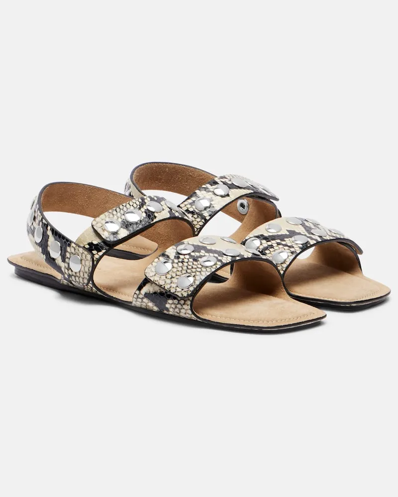 KHAITE Sandalen Boden aus Leder Beige