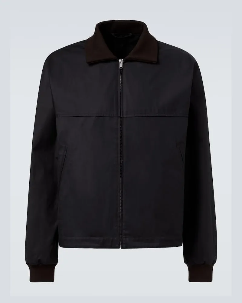 The Row Blouson Mantis aus Baumwolle Schwarz