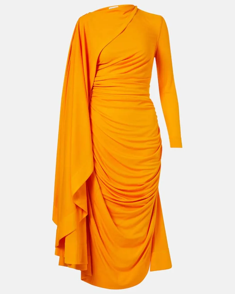 Bottega Veneta Maxikleid aus Jersey Orange
