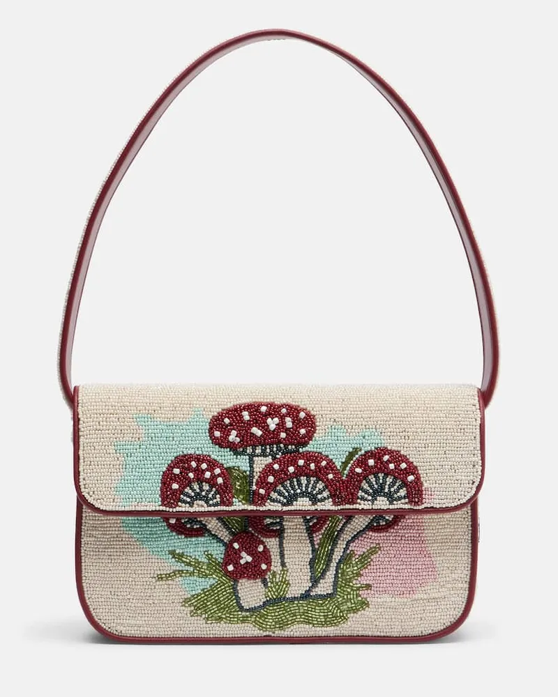 STAUD Verzierte Schultertasche Tommy Multicolor