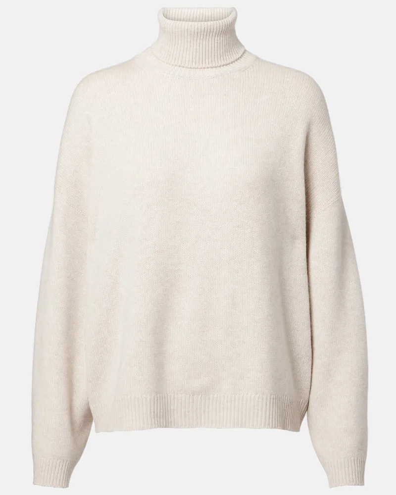 Brunello Cucinelli Rollkragenpullover aus Kaschmir Beige