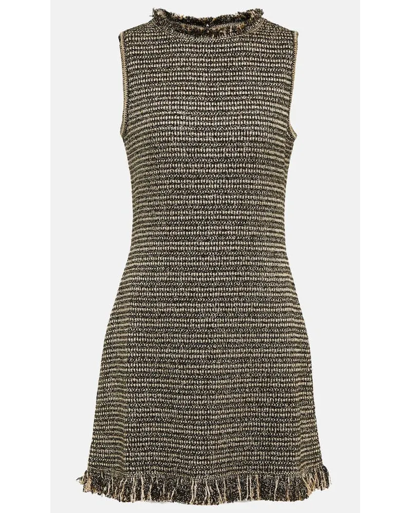 Oscar de la Renta Minikleid aus Tweed Multicolor
