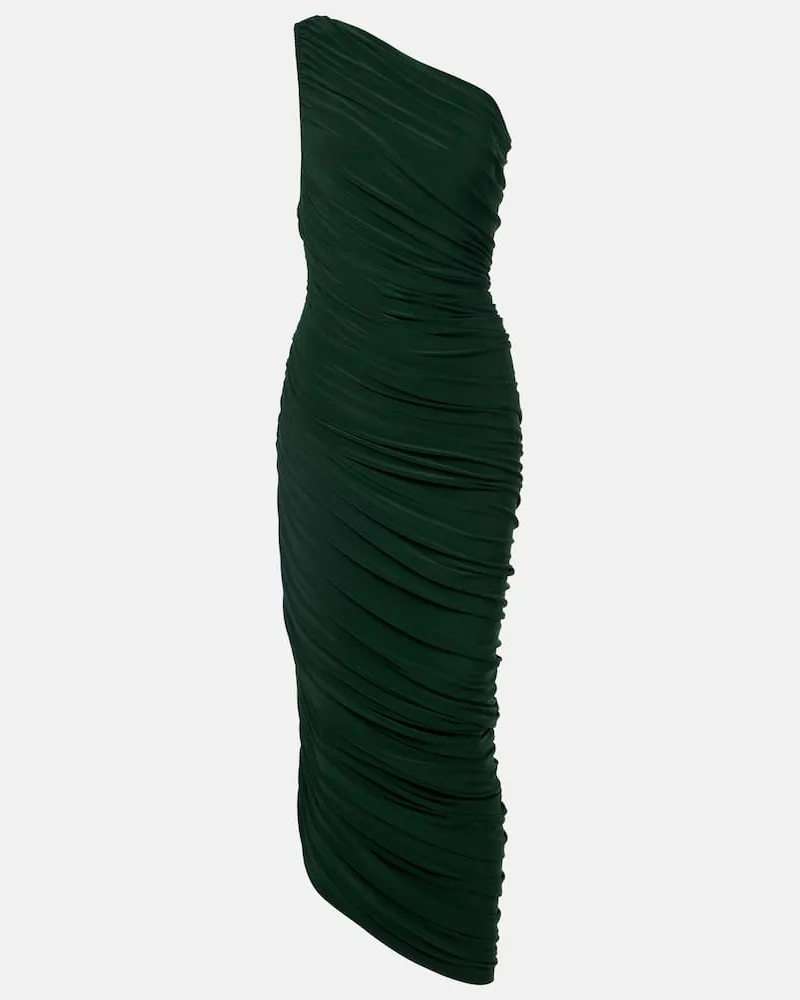 Norma Kamali Midikleid Diana Grün