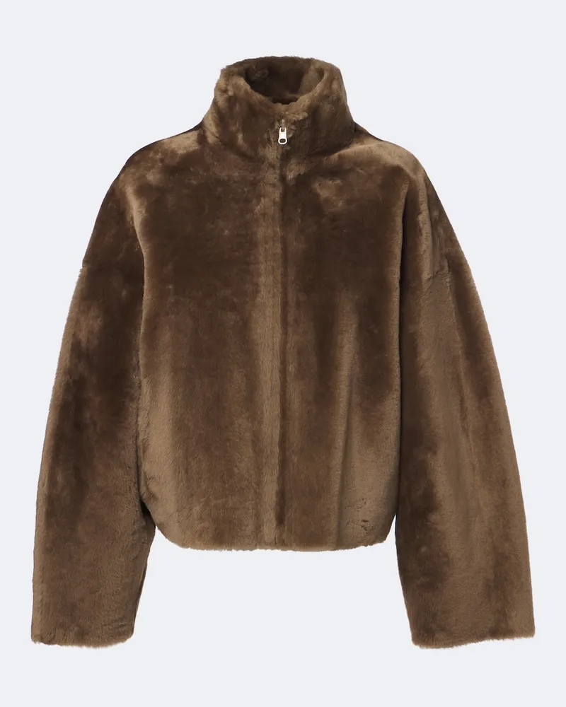 Arma Wendbare Jacke Indy aus Shearling Grün
