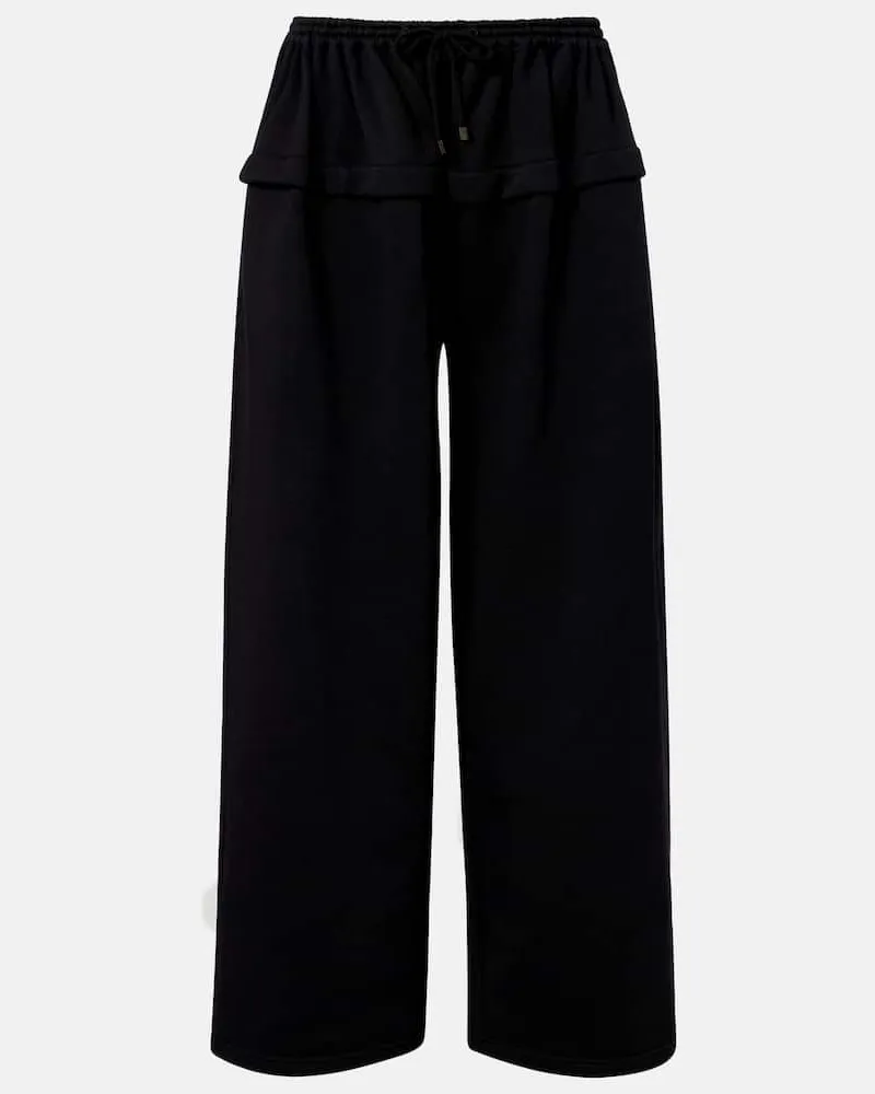 Alaïa Alaïa Jogginghose aus Baumwolle Schwarz