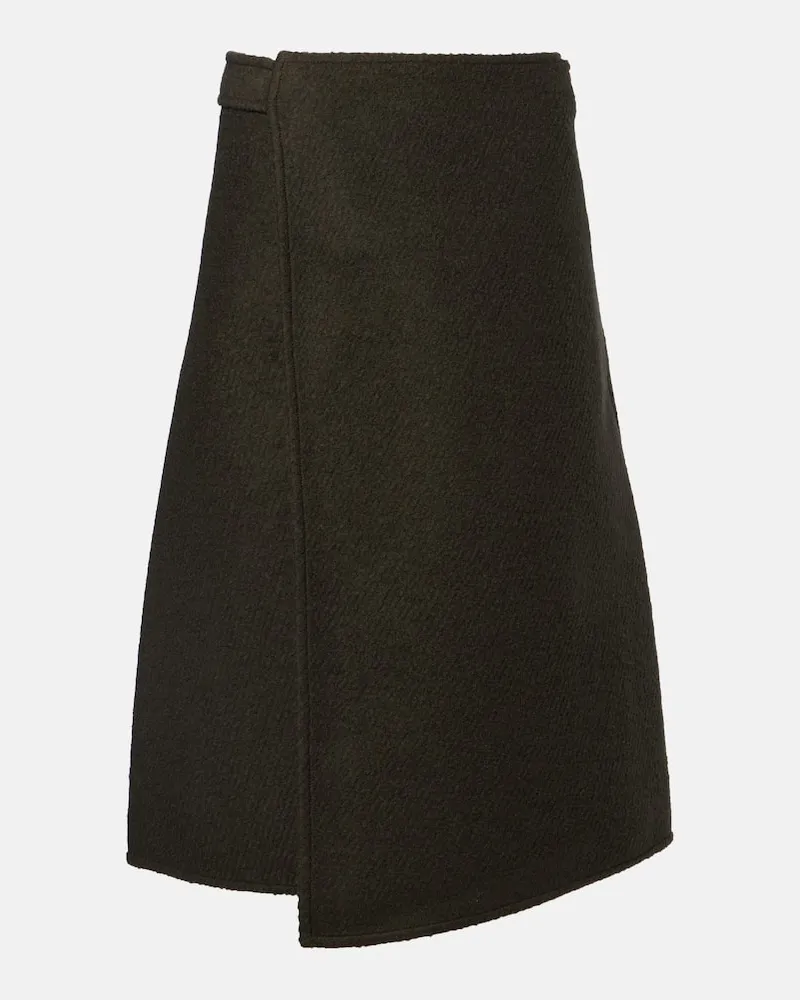 Proenza Schouler Wickelrock Bodhi aus Twill Braun