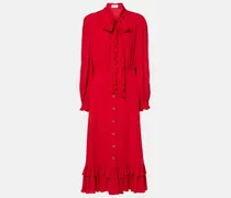 Midikleid aus Seiden-Georgette