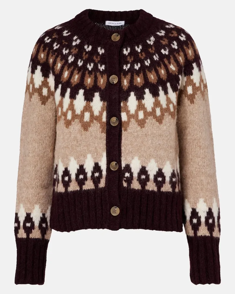 Veronica Beard Cardigan Christina aus einem Alpakawollgemisch Multicolor