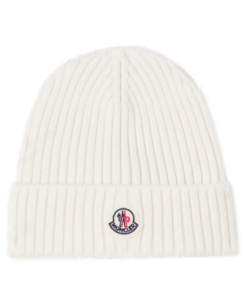 Moncler Mütze aus Schurwolle Weiß