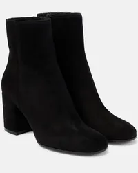 Gianvito Rossi Ankle Boots Joelle aus Veloursleder Schwarz