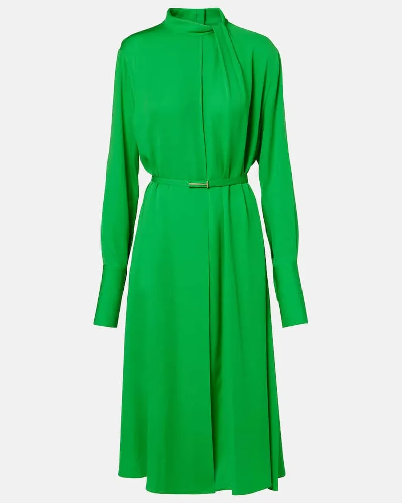 Tom Ford Midikleid aus Seide Grün