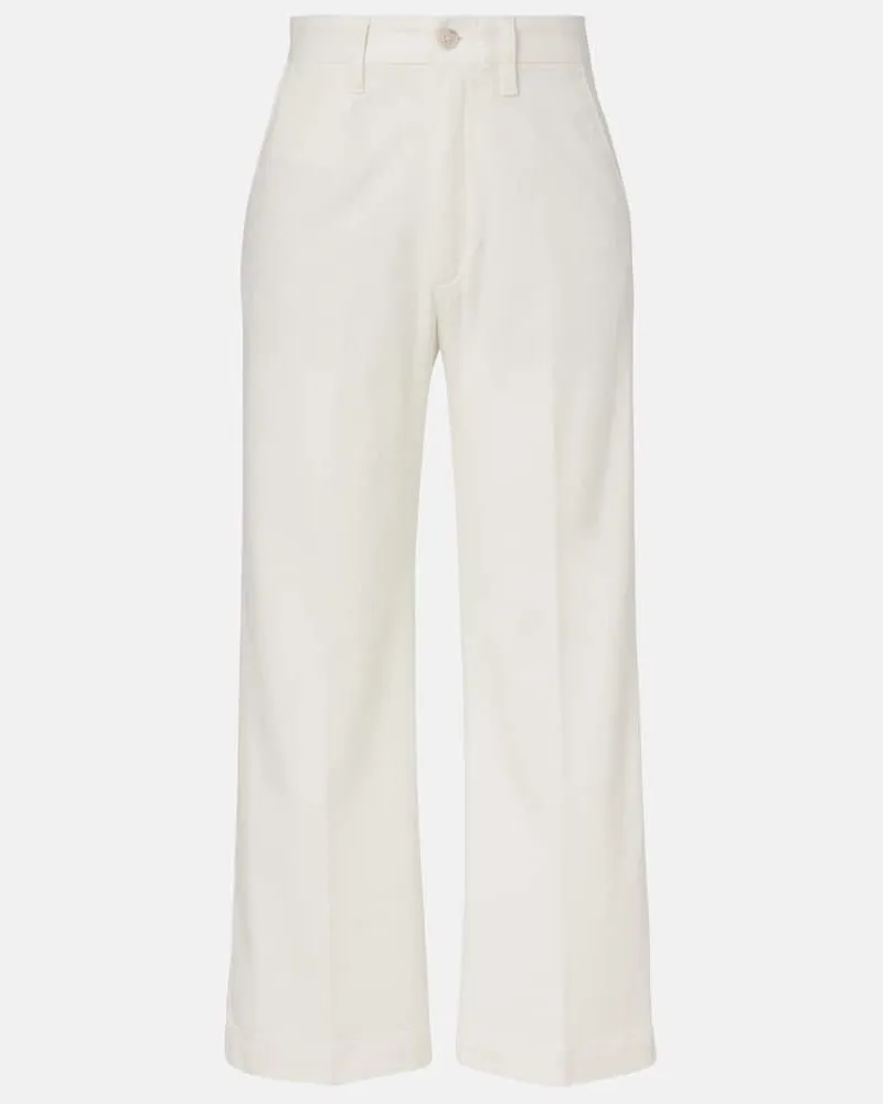 Ralph Lauren Cropped-Chinohose aus einem Baumwollgemisch Weiß