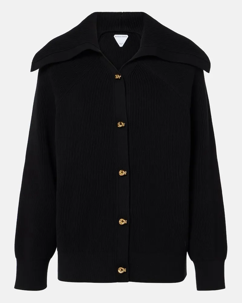 Bottega Veneta Cardigan Knot aus Baumwolle Schwarz