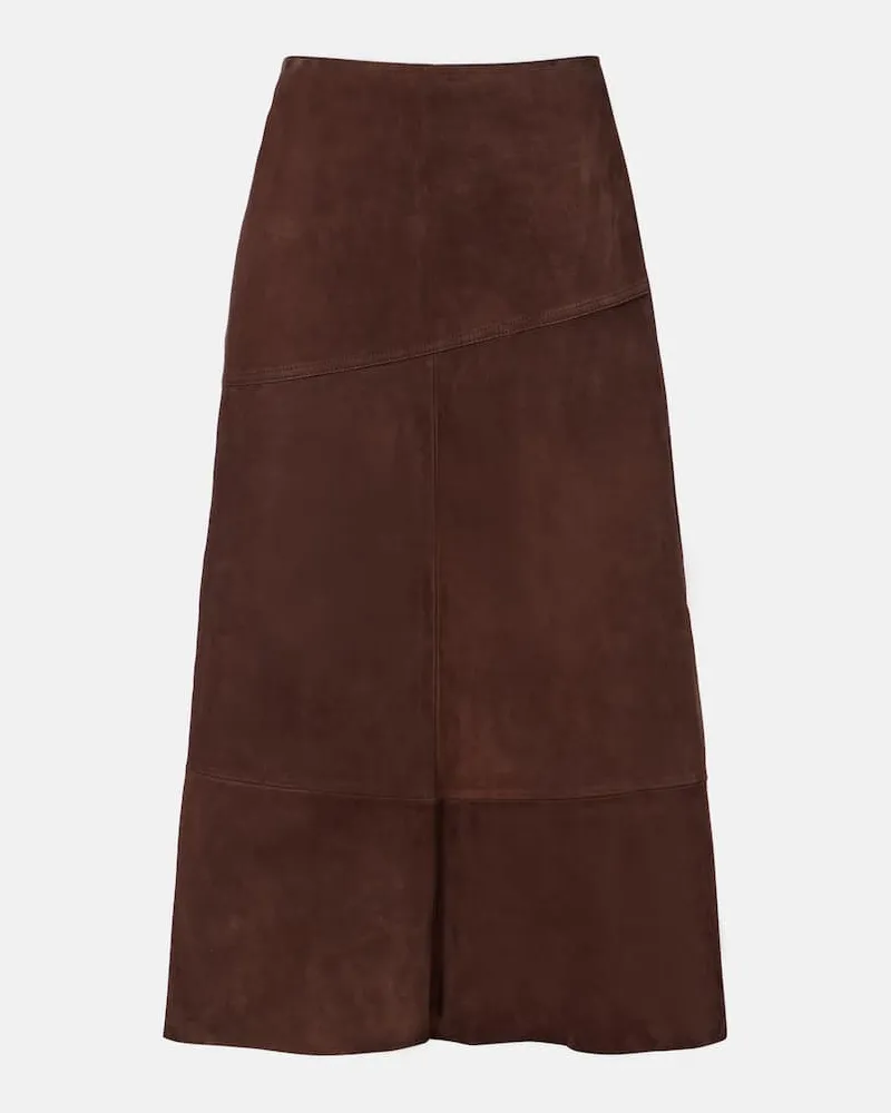 Yves Salomon Midirock aus Veloursleder Braun