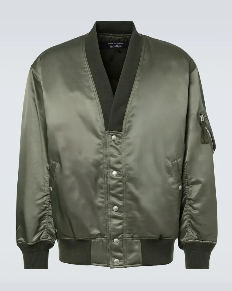 Comme des Garçons Comme des Garçons Homme Bomberjacke aus Twill Grün
