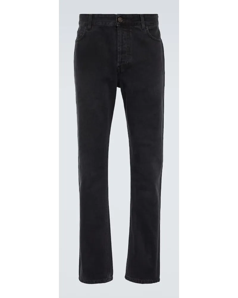 The Row Straight Jeans Carlisle Schwarz