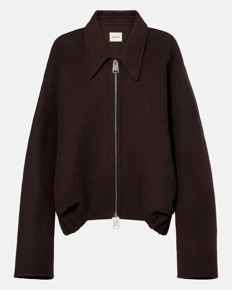 KHAITE Jacke Odin aus Wolle Braun