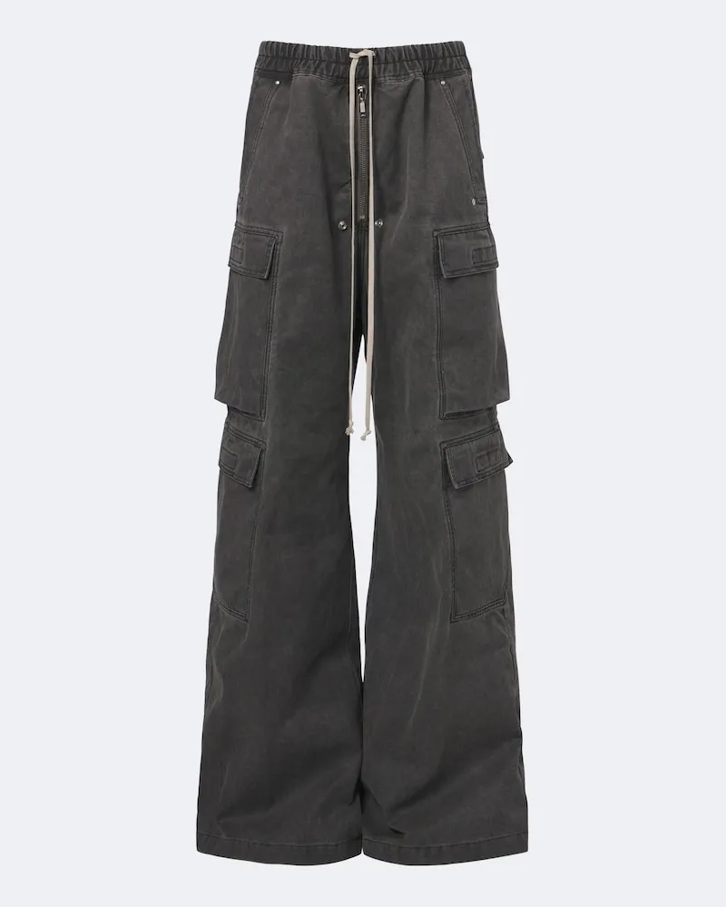 Rick Owens DRKSHDW Cargohose Jumbo Belas aus Baumwolle Grau