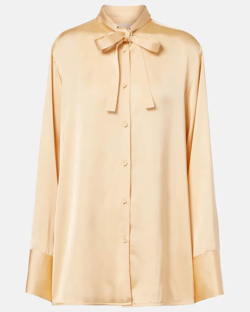 Jil Sander Bluse aus Satin Beige