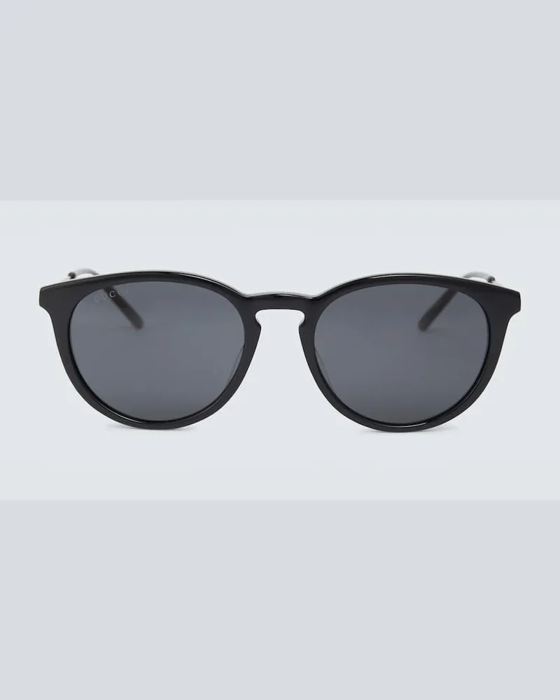 Gucci Runde Sonnenbrille Schwarz
