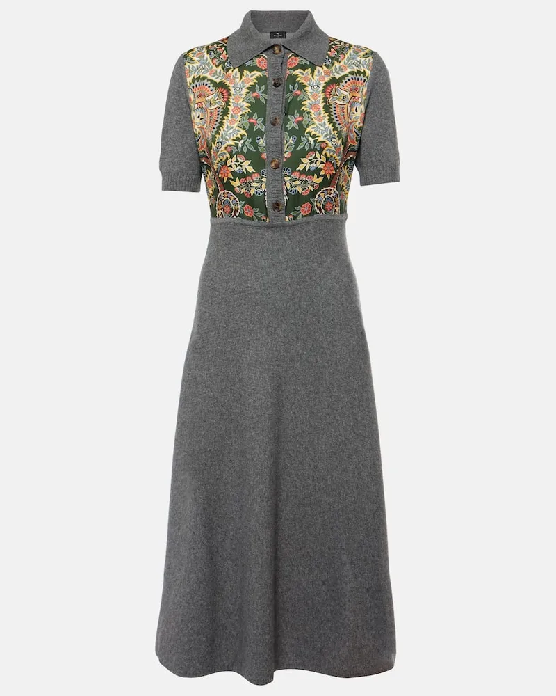 Etro Polokleid mit Seide Grün