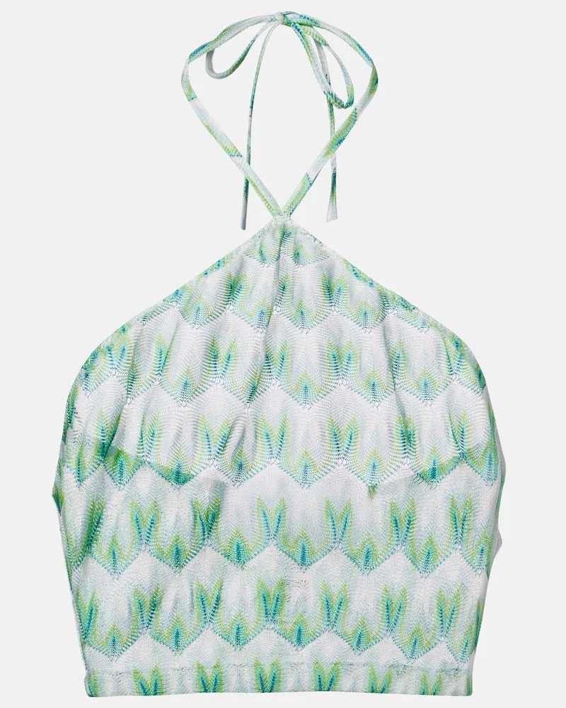 Missoni Top aus Häkelstrick Multicolor